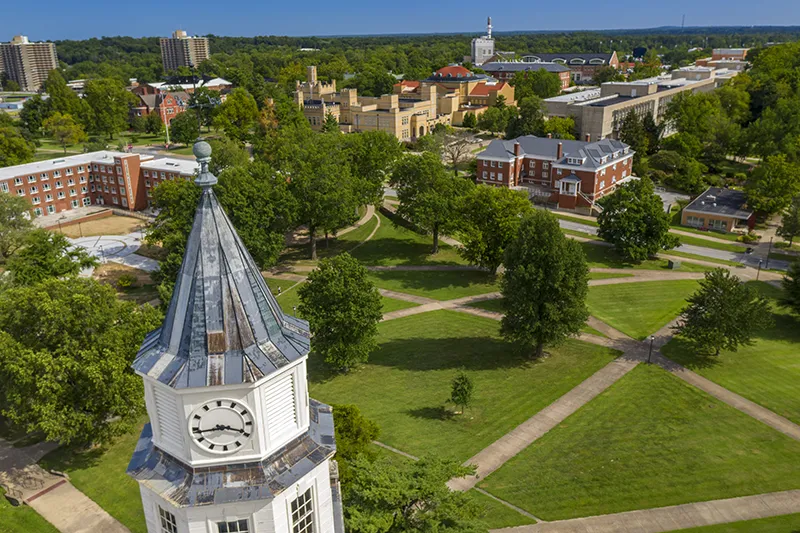 Aerial view of Campus